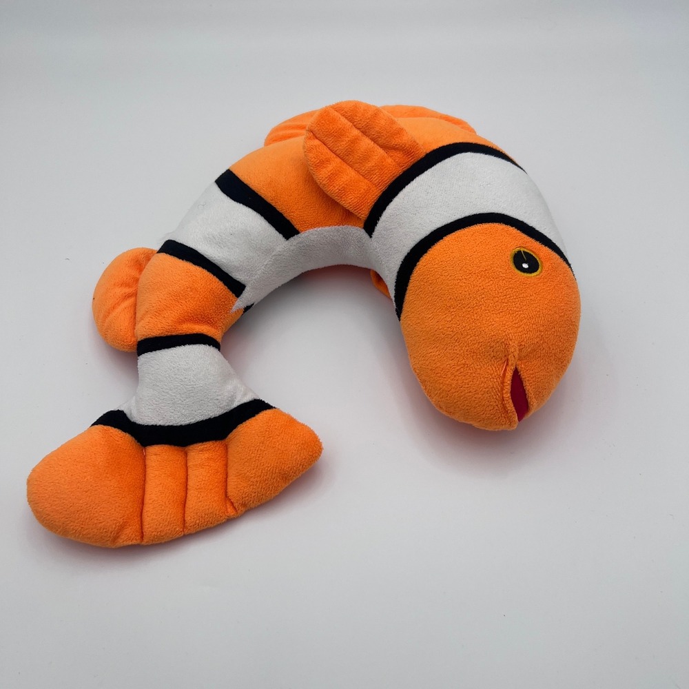 Orange Clownfish Stuffed Animal Plush Travel Pillow Large Tropical Sea Fish
